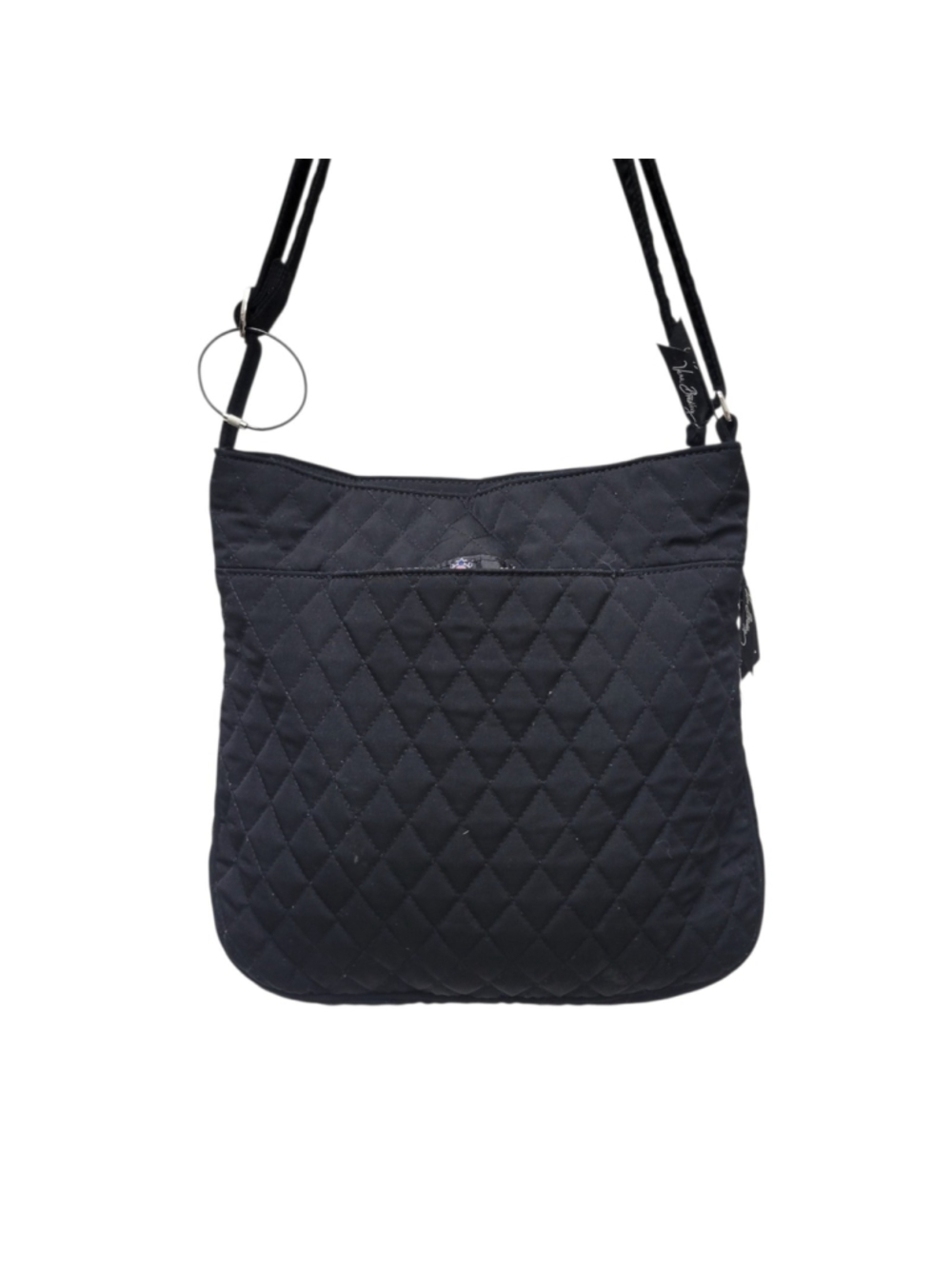 Vera Bradley Black Slim Quilted Adjustable Strap Shoulder Crossbody Purse Bag - Picture 5 of 6
